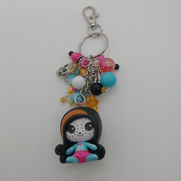 Skelita Keychain Monster High Mini Figure Purse Charm Backpack Glow in the Dark - Picture 6 of 10
